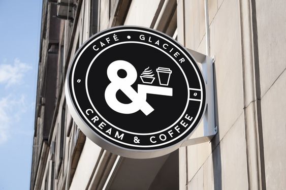 ป้ายร้านกาแฟ
